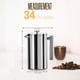 thumbnail image 2 of Cafetera francesa Utopia Kitchen de 1 litro con 2 filtros, 2 of 7