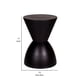 thumbnail image 5 of Mesa auxiliar Benzara Hillary 30 x 30 x 43 cm para interiores y exteriores, color negro, 5 of 5