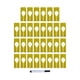 thumbnail image 1 of 30 Uds. Divisores De Tama?o De Estante De Ropa, Divisores De Armario En Blanco Para Tienda De Ropa Para El Hogar, Amarillo, 1 of 5
