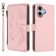 thumbnail image 2 of Funda Cartera Mariposa para [iPhone 17] con Soporte y Cremallera Rosa, 2 of 6