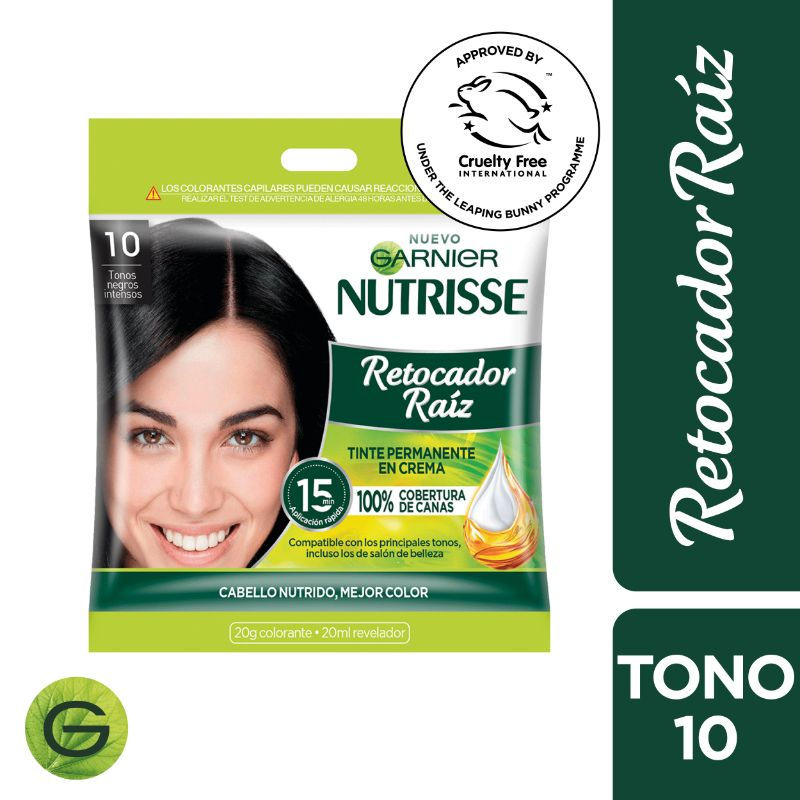 Retocador Raíz Tono 10 Sachet Negro Intenso 1 un Nutrisse
