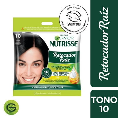 Retocador Raíz Tono 10 Sachet Negro Intenso 1 Un Nutrisse