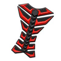 Magideal - Calcomanía Protectora Para Tanque De De Motocicleta, 3D, Fácil De Instalar, Duradera, Decorativa, Accesorio Esencial, Calcomanía De Espina De Rojo