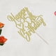 thumbnail image 3 of Cake Topper Feliz 35 º Cumpleaños Dorado Con Brillo, 3 of 7