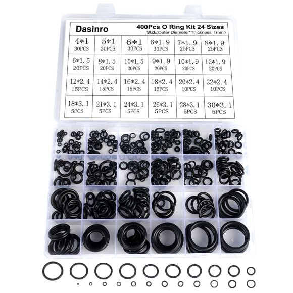 Kit surtido de juntas tóricas Dasinro, 400 unidades, para grifos, mangueras, etc.
