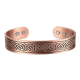 thumbnail image 3 of Pulsera cobre brazalete magnética 6 imanes artritis diseño, 3 of 3