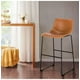 thumbnail image 3 of Pack 2 Taburetes Leah Asiento De Cuero 65cm Alta Calidad Base Matalica, 3 of 3