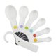 thumbnail image 1 of Cucharas medidoras OXO Good Grips de plástico de 6 piezas con raspador, 1 of 6