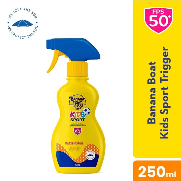 Protector solar Banana Boat kids sport gatillo fps50, 250 ml