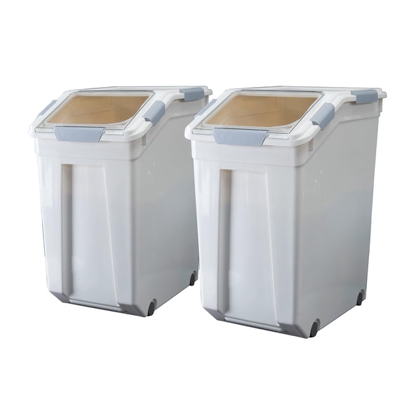 Recipiente de almacenamiento de alimentos HANAMYA de 33 litros con vaso medidor sin BPA