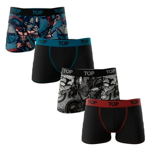Top - Bóxer Medio Niño Algodón Pack 4 Guerreros - Espartanos C3