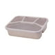thumbnail image 1 of Fiambrera Bento Con Tapa A Prueba De Fugas, Recipiente Reutilizable Para Aperitivos Para El Hogar, Cocina, Beige, 1 of 5
