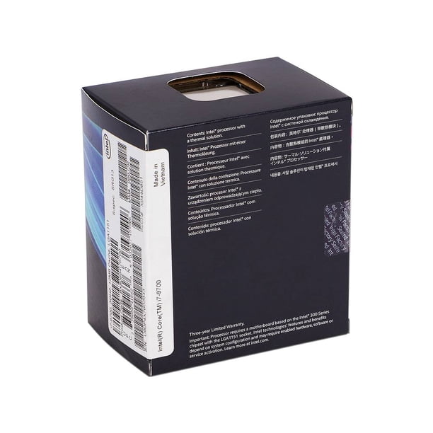 Procesador Intel Core i7-9700 9na Generación 3.0 GHz | Lider