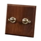 thumbnail image 1 of Placa De Interruptor De Iluminación De Madera, Interruptor De Palanca De Latón De Primera Calidad Para Bar, Cocina Y Oficina, 1 of 5