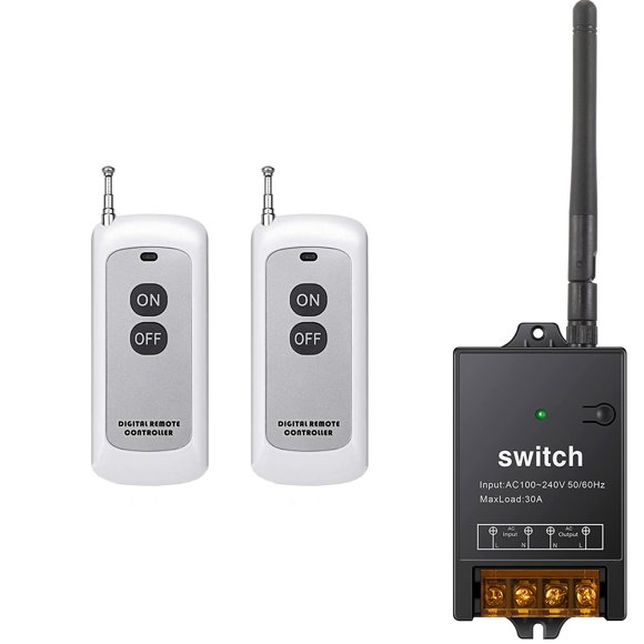 Interruptor remoto inalámbrico dstfuy AC 110V/120V/240V/40A con relevador