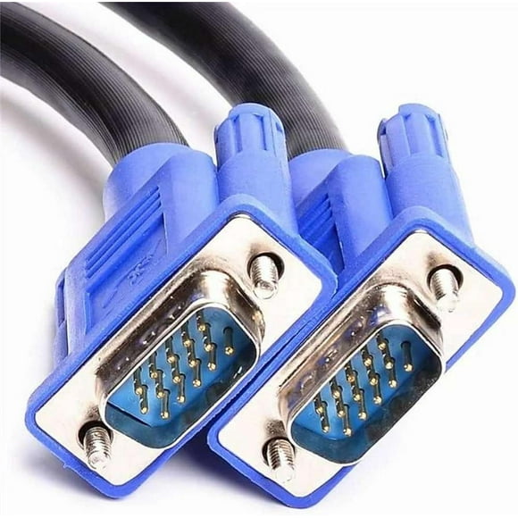 Cable Vga 20 Metros Video Rgb Db15 Monitor Datashow Tv Proyector negro