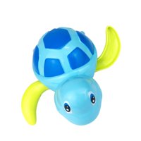 Magideal - Juguete De Baño Con Forma De Tortuga Para Niños, Juguete De Baño Para Bebé, Juguete Educativo Encantador, Mecanismo De Relojería, Juguete De Agua Para Azul Claro