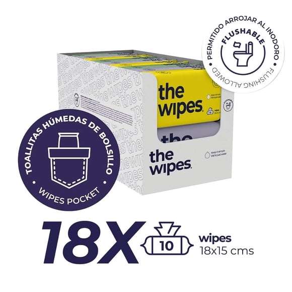 THE WIPES POCKET 180 WIPES