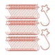 thumbnail image 1 of 100x Ganchos Para árboles De Navidad Suministros Navideños Para Decoraciones De árboles De Navidad Metal Rojo, 1 of 3