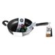 thumbnail image 3 of Wok Bene Casa de 30 cm de aluminio antiadherente apto para lavavajillas, 3 of 9