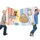thumbnail image 2 of Pou Bandera impresa con temática, regalo perfecto para fanáticos, amigos y familiares, y adecuada para actividades al aire libre e interiores, decoraciones de fiesta. 90 cm × 150 cm., 2 of 6