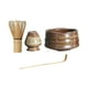 thumbnail image 4 of Juego de batidor de matcha hecho a mano, soporte de batidor de cerámica, kit para ceremonia de matcha, cuchara de matcha, tazón de matcha para restaurante, comedor, cocina, Marron oscuro, 4 of 5