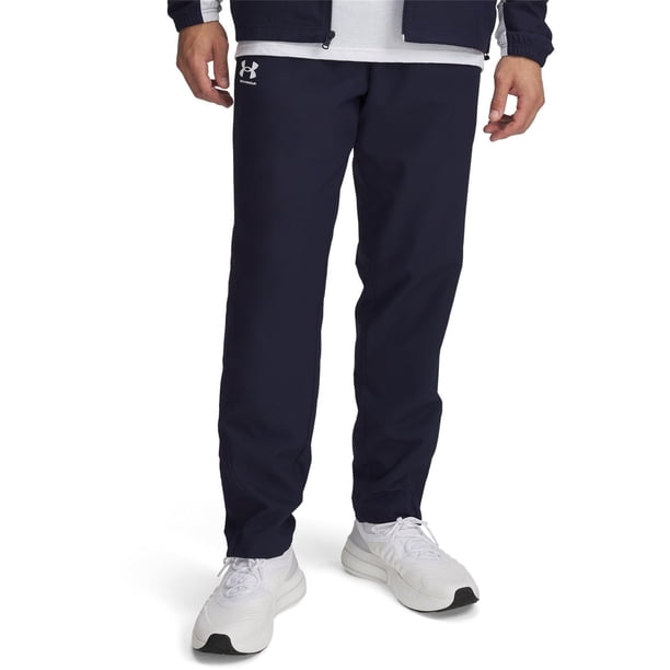 Pantalones cortavientos Under Armour Rival Woven para hombre, color azul marino, talla L