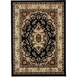 Modalfo - Alfombra Kashan King Negra 244 X 305 Cm