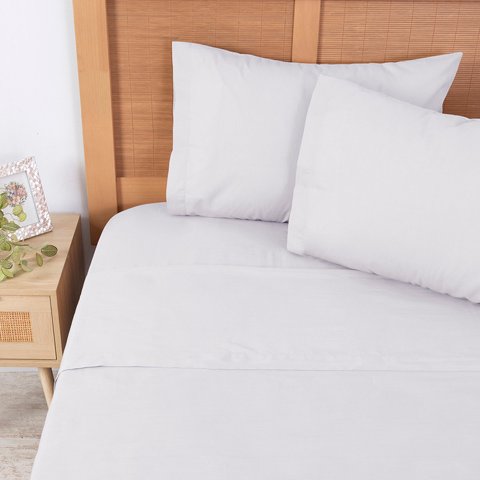 Mashini - Sábana 180 H Lisa Super King Blanco