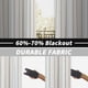 thumbnail image 3 of Cortinas DriftAway Farmhouse, mezcla de lino, opacas, 244 cm, color gris, 3 of 9