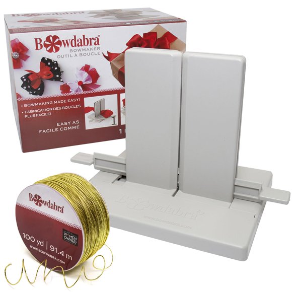 Kit Fabricador de Lazos Morex Ribbon con Alambre Dorado de 91 m