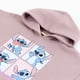 thumbnail image 3 of Polerón Cerrado Niña Hoodie Mosaico Lilo Stitch Rosa Disney, 3 of 3