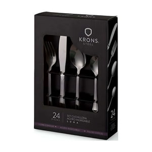 Set De Cuchillería Modelo Luna De 24 Piezas - Krons.