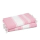 thumbnail image 1 of Toalla de playa LANE LINEN, color rosa caramelo turco, 100 x 180 cm, paquete de 2, 1 of 6