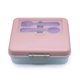 thumbnail image 1 of Lonchera bento box con cubiertos Rosado, 1 of 5