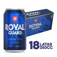 Cerveza Lager Premium 5° Pack 18 Lata 350 Ml Royal Guard