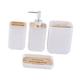 thumbnail image 3 of Juego De Accesorios De Ba?o De 4 Piezas Práctico Para El Ba?o Del Hogar Del Apartamento 010 Blanco, 3 of 5