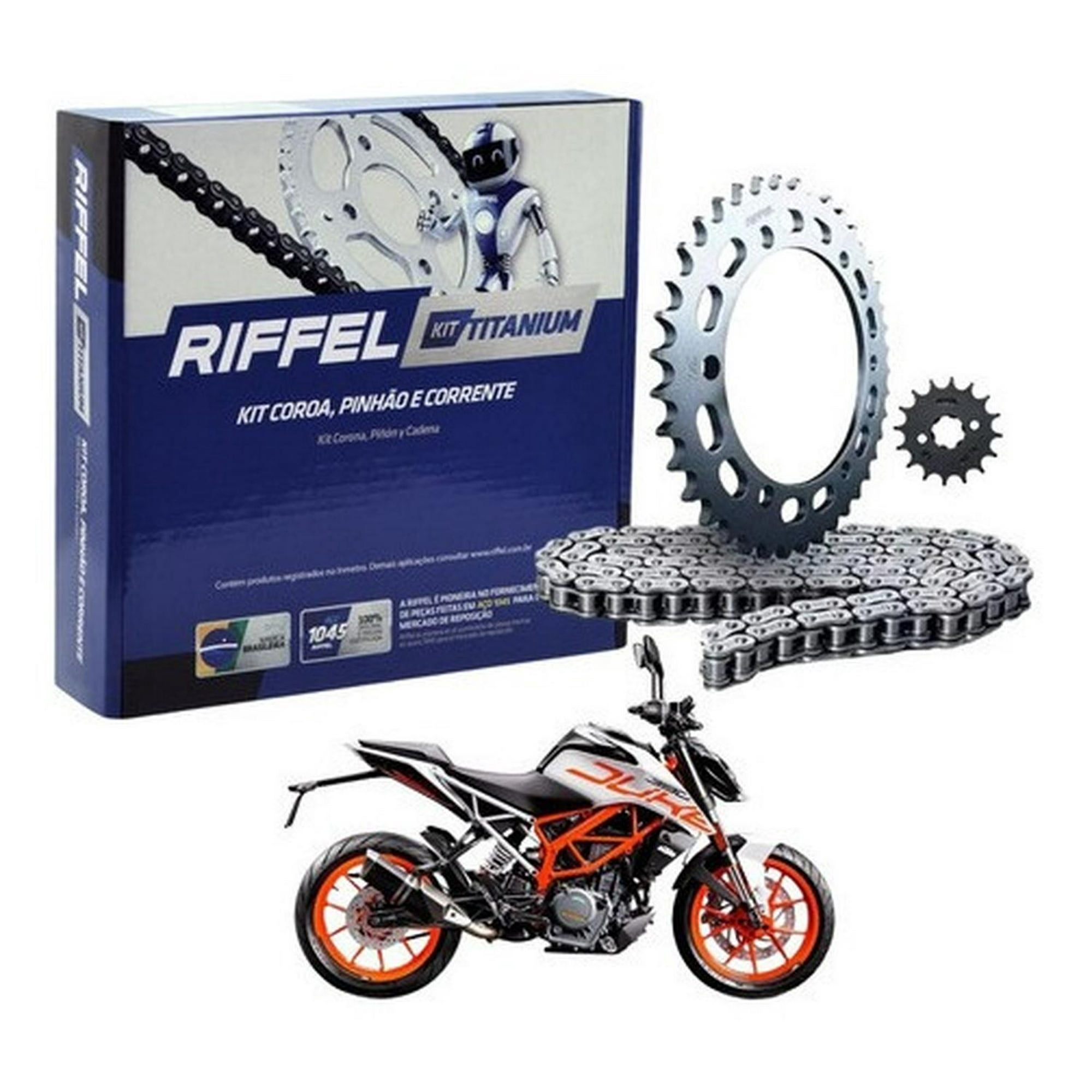 Riffel - Kit De Transmision Para Moto Ktm Duke 390 C/ Oring