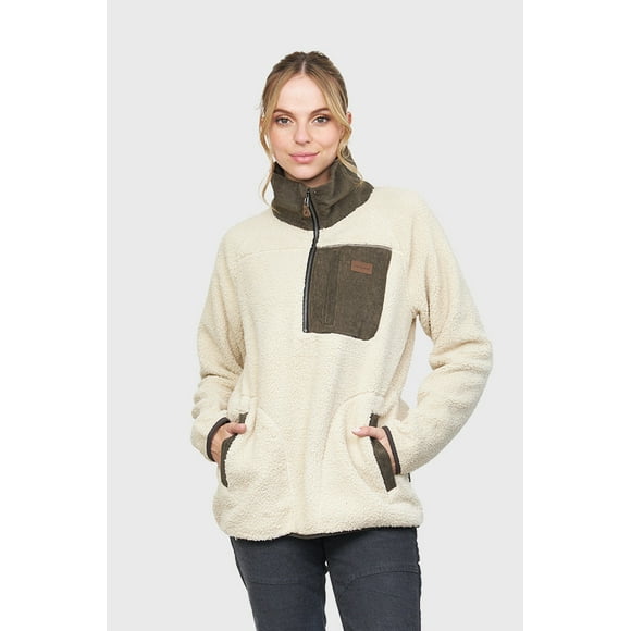 Polerón Sherpa Nomadic Beige Mujer Falcone