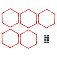 Magideal - 5 Anillos De Agilidad, Equipo De Fitness Portátil, Anillo De Agilidad Para Entrenamiento De Fútbol, Anillos De Ejercicio Al Aire Libre De 50 Cm Para Rojo