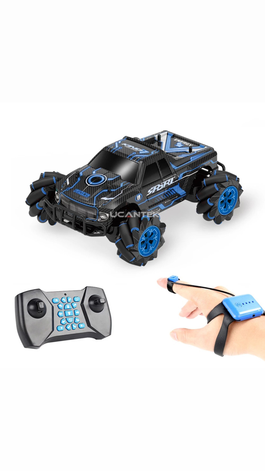 Willesu - Camioneta 4X4 Control Remoto 2.4Ghz - Todo Terreno Azul