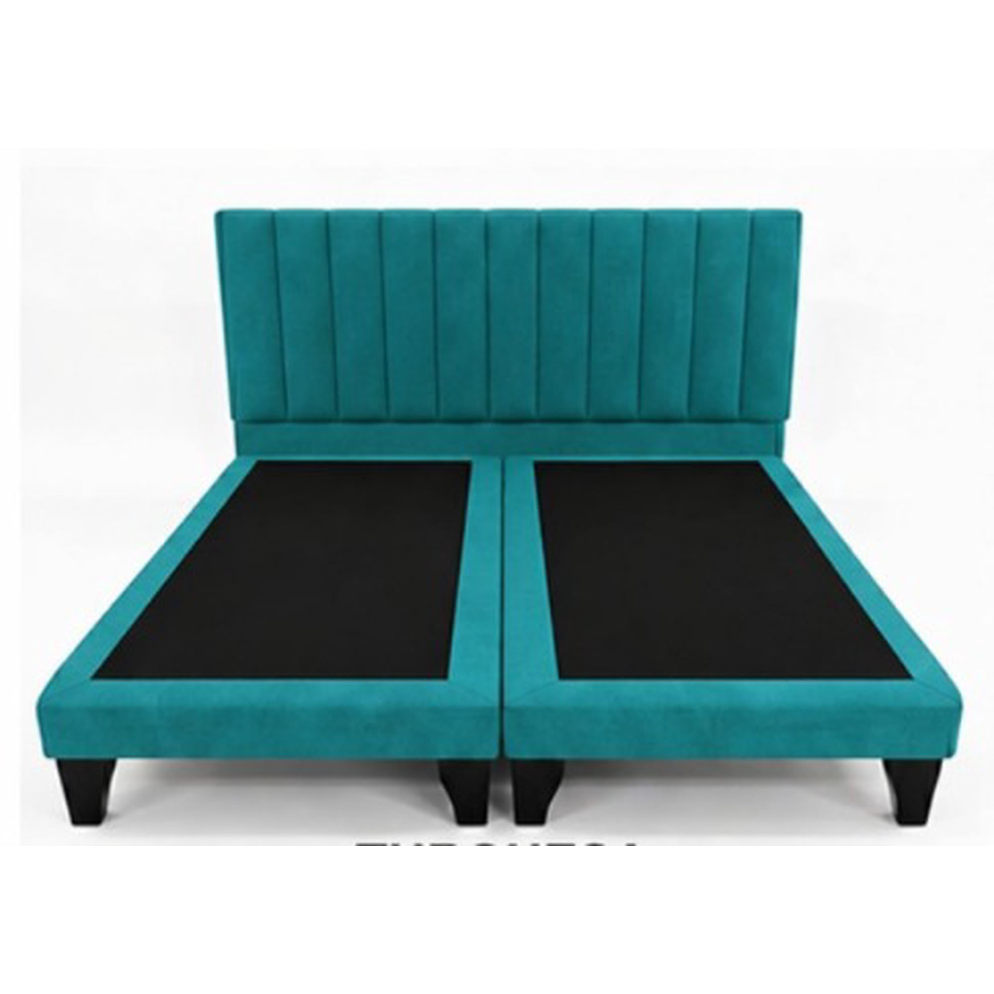 Rous Muebles - Cama Premium 2 Plazas, Color Turquesa