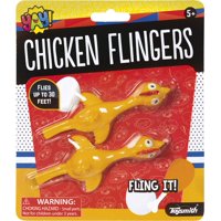 Juguete Volador Pegajoso Pollitos Lanzadores Toysmith 10 Cm