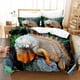 thumbnail image 1 of Chameleon Iguana Wildlife Quilt Duvet Cover Set Doona Cover Comforter Cover3-Piece Bedding Set, 1 of 5