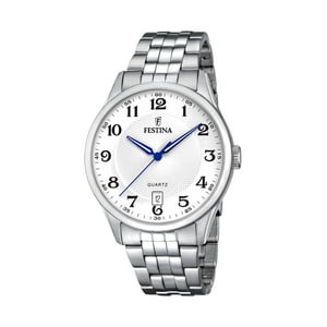 Reloj F20425/1 Festina Blanco Hombre Acero Clasico