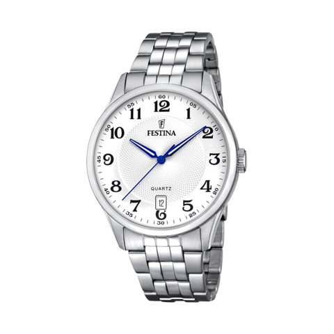 Reloj F20425/1 Festina Blanco Hombre Acero Clasico