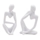 thumbnail image 4 of 2pcs Pensador Escultura Estatuilla Hogar Estatuas Estantería Moderna Decoración Ornamento, 4 of 5