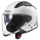 thumbnail image 1 of Casco LS2 Copter Open Face, blanco brillante, 2XL, para adulto, 1 of 2