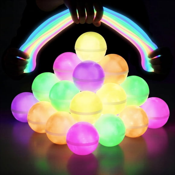 Slime Balls 24 Unidades Juguete Suave Que Brilla En La Oscuridad