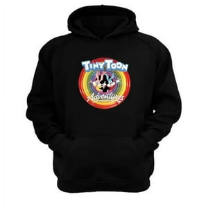Genérico - Polerón Canguro Dibujos Animados Tiny Toons Negro Talla L Unisex